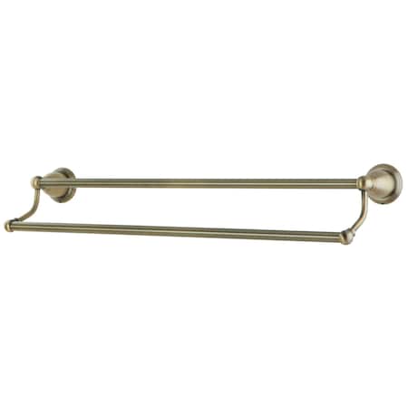 Kingston Brass Heritage 24" Dual Towel Bar, Antique Brass BA1753AB
